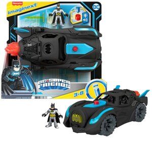 Imaginext DC Super Friends Batman Toys, Lights, Sounds Batmobile & Batman Figure